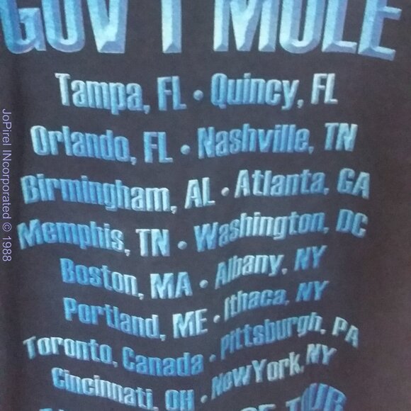 Govt Mule Purple 2004 About to Rage T-Shirt Men's - Picture 4 of 6